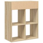 vidaXL Bibliothèque chêne sonoma 66x31x80 cm bois d'ingénierie
