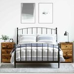 vidaXL Cabinet de chevet avec tiroir Marron Bois Recyclé Solide