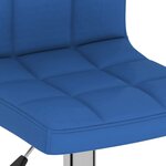 vidaXL Tabouret de bar Bleu Tissu