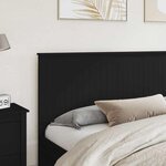 vidaXL Tête de lit Chêne noir 200 cm Bois d'ingénierie
