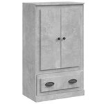 vidaXL Buffet haut gris béton 60x35 5x103 5 cm bois d'ingénierie