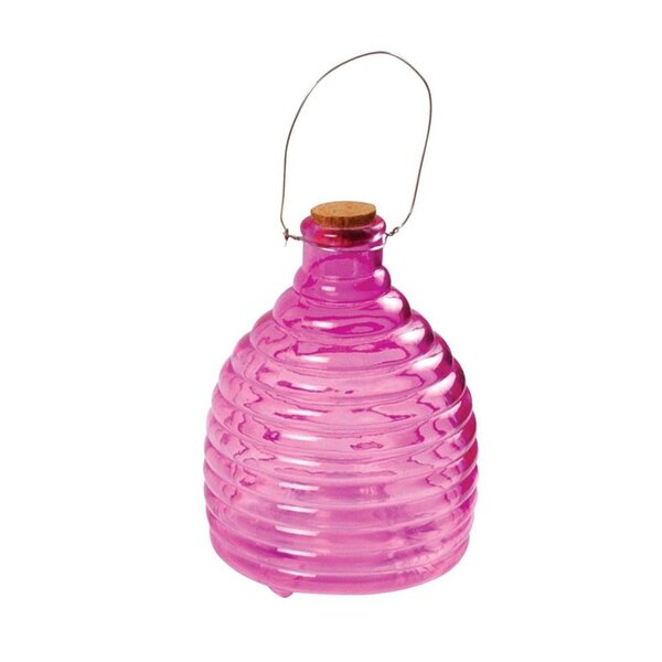 Piège à guêpes coloré en verre 15cm