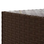 vidaXL Salon de jardin 10 Pièces avec coussins marron résine tressée