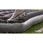 Outwell Matelas pneumatique Classic Single oreiller et pompe noir/gris