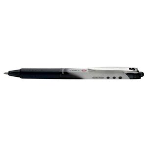 Stylo Roller Rétractable V-BALL 7 RT Pointe Moyenne Noir x 12 PILOT