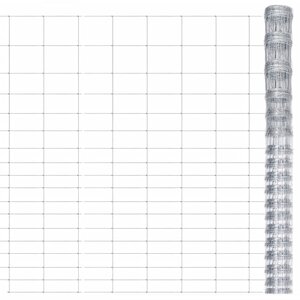 vidaXL Clôture de jardin Acier galvanisé 50x1 25 m Argenté