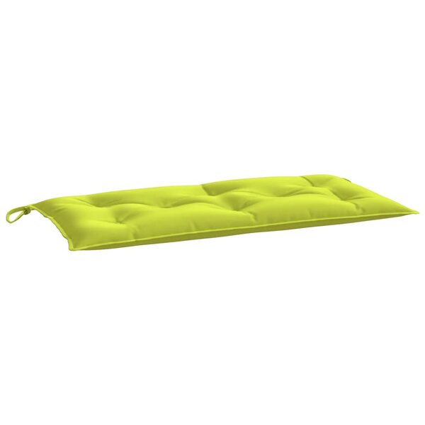 vidaXL Coussin de banc de jardin vert brillant 110x50x7cm tissu oxford