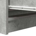 vidaXL Buffet gris béton 80x35x76 cm bois d'ingénierie