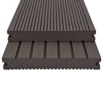 vidaXL Planche de terrasse 48 Pièces Marron foncé WPC