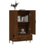 vidaXL Buffet haut chêne marron 69 5x31x115 cm bois d'ingénierie