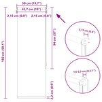 vidaXL Store enrouleur occultant café 50x150cm largeur du tissu 45 7cm