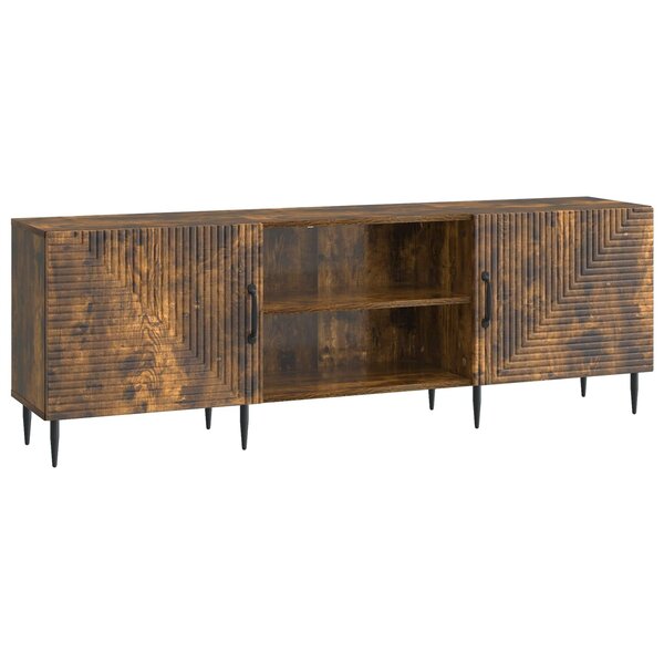 vidaXL Meuble TV 150 x 31 x 50 cm Chêne fumé Bois d'ingénierie