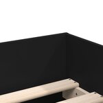 vidaXL Cadre de lit avec tiroirs noir 75x190 cm