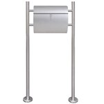 Boîte à lettre sur support en acier inoxydable