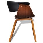 vidaXL Chaises à manger lot de 6 bois courbé et similicuir