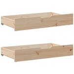 vidaXL Cadre de lit sans matelas 100x200 cm bois massif de pin