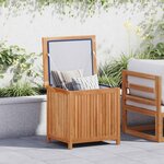 vidaXL Boîte de rangement de jardin 60x50x58 cm Bois de teck solide