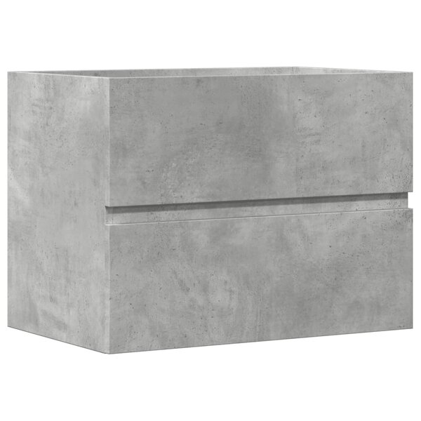 vidaXL Armoire de salle de bain gris béton bois d'ingénierie