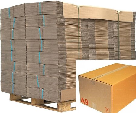 Lot de 100 cartons caisses 250 x 150 x 100 mm simple cannelure - La Poste