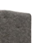 vidaXL Cadre de lit Gris foncé Tissu 150x200 cm