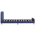 Vidaxl cadre de lit bleu tissu 90 x 200 cm