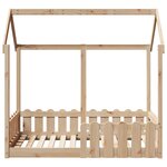vidaXL Cadre de lit d'enfants forme de maison 70x140cm bois pin massif