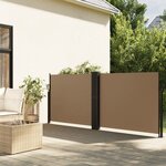 vidaXL Auvent latéral rétractable taupe 120x600 cm