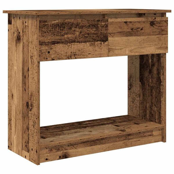 vidaXL Table console avec tiroirs vieux bois 85 5x38 5x74 5 cm
