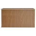 vidaXL Abri de jardin mural Marron 118x288x178 cm Acier galvanisé