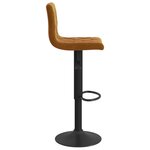 vidaXL Tabourets de bar lot de 2 marron velours
