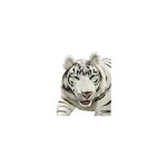 Hansa peluche Geante Tigre Blanc Couche 150 cm L