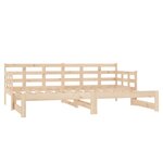 vidaXL Lit coulissant Bois de pin solide 2x(90x190) cm