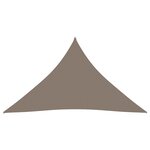 vidaXL Voile de parasol tissu oxford triangulaire 3x4x4 m taupe