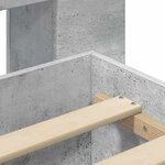 vidaXL Cadre de lit avec rangement Gris béton 80 x 200 cm
