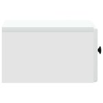 vidaXL Cabinet de chevet mural 2 Pièces Blanc 34 5 x 33 x 20 cm