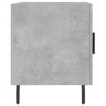 vidaXL Tables de chevet 2 Pièces gris béton 40x40x50 cm bois d’ingénierie