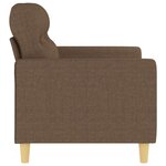 vidaXL Canapé à 2 places Marron 120 cm Tissu