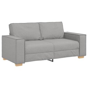 vidaXL Canapé 2 places Gris nuage 140 cm Tissu