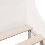 vidaXL Cadre de lit sans matelas blanc 90x190 cm bois de pin massif