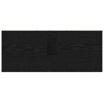 vidaXL Vanité en chêne noir Chêne noir MDF Moyen Vanité salle de bain