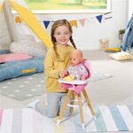 Zapf Creation 829271 - BABY Born Chaise haute pour poupée de 43 cm
