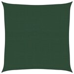 vidaXL Voile d'ombrage 160 g/m² Vert foncé 4 5x4 5 m PEHD