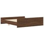 vidaXL Cadre de lit sans matelas chêne marron 160x200 cm