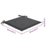 vidaXL Chaises à manger d'extérieur lot de 4 et coussins Acacia massif