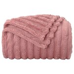 vidaXL Couvertures à jeter 6 Pièces Rose 200 x 150 cm Toison