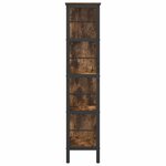vidaXL Étagère Chêne fumé 82 x 32 x 144 5 cm Bois d'ingénierie