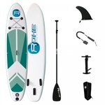 Stand up paddle gonflable indiana green rohe 10'6'' (320cm) 30'' (76cm) 6'' (15cm) avec pompe  pagaie  leash et sac de transport