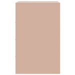 vidaXL Tables de chevet 2 Pièces rose 34 5x39x62 cm acier