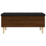 vidaXL Banc de rangement chêne marron 102x42x46 cm bois d'ingénierie