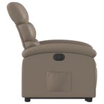 vidaXL Fauteuil inclinable électrique cappuccino similicuir